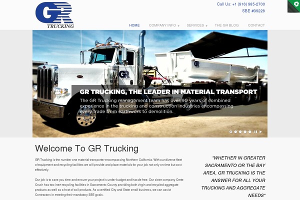 grtrucking.net site used uDesign