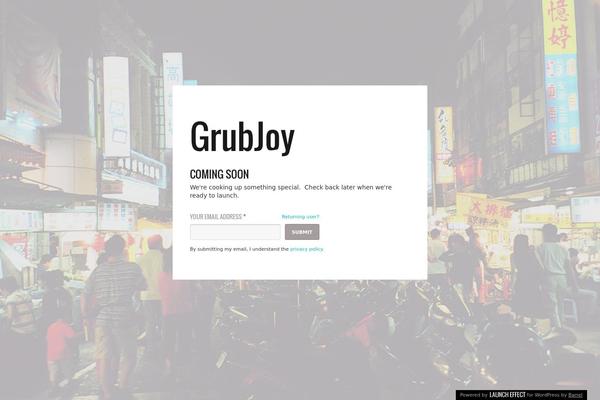 Launch Effect theme site design template sample