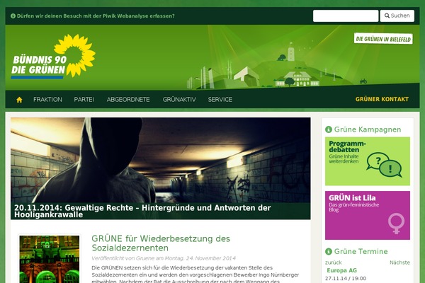 Gruene theme site design template sample