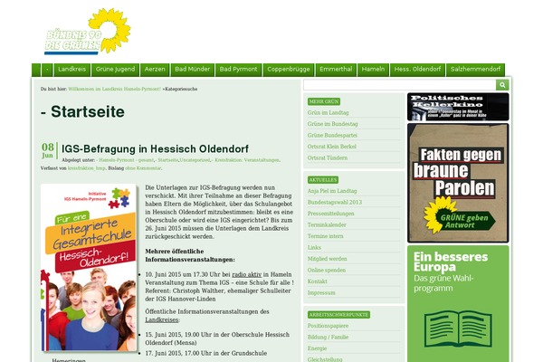 gruene-hameln-pyrmont.de site used Blum-o-matic