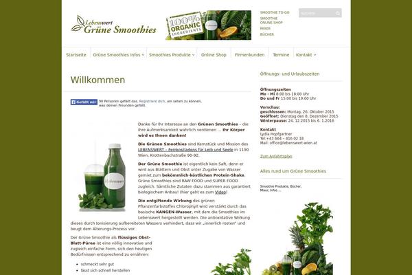 gruenesmoothies-wien.at site used Lebenswert