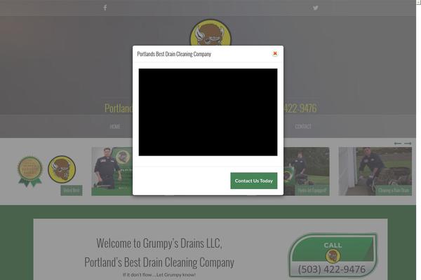 Plumbing theme site design template sample