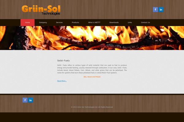 Vantage theme site design template sample