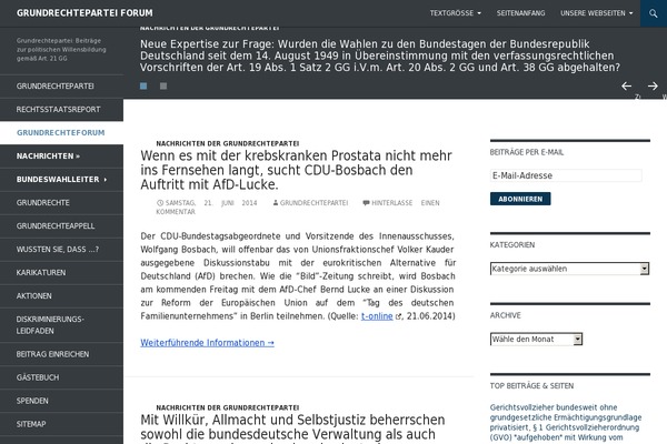 WordPress website example screenshot