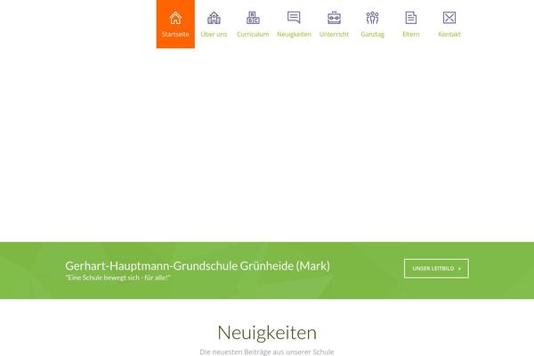 Site using Page-builder plugin