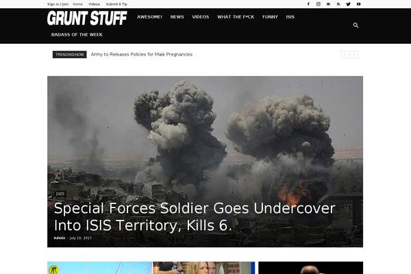 Herald theme site design template sample