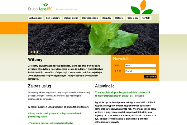Agro theme site design template sample