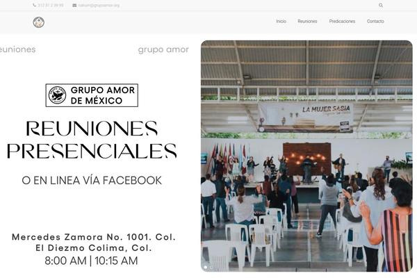 grupoamor.org site used Gt3-wp-groutek