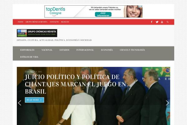 grupocronicasrevista.org site used Mpress