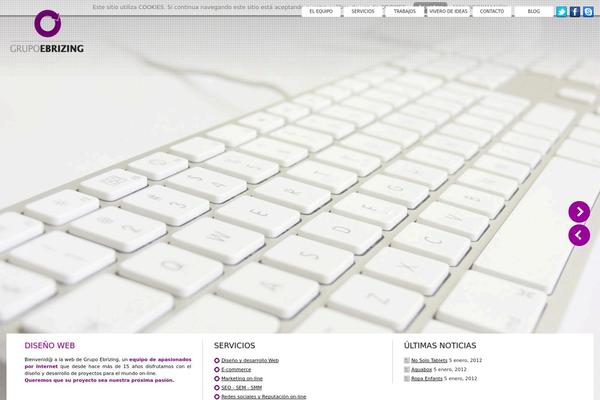 Fullscreen theme site design template sample