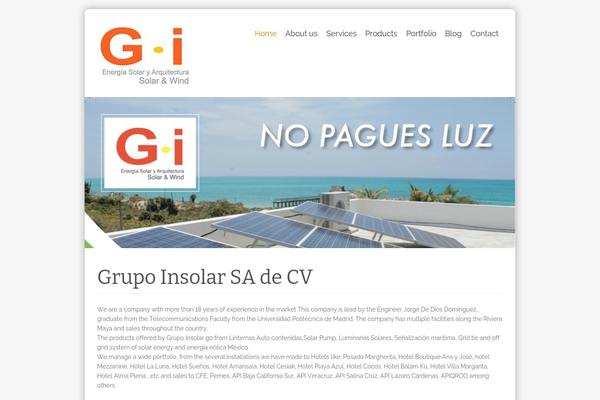 Energy theme site design template sample