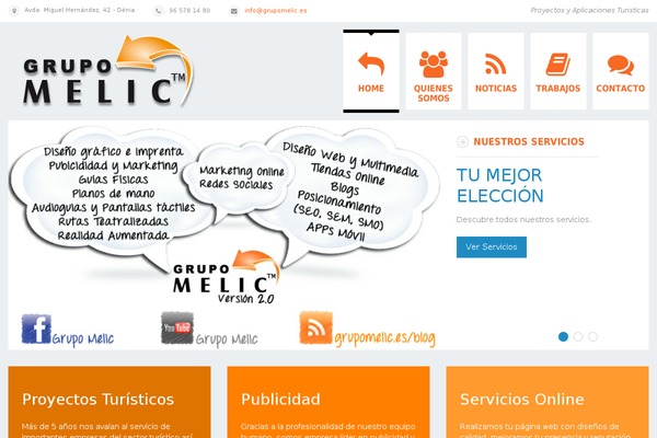 grupomelic.es site used Theme44910