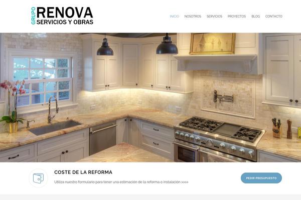 Renovate theme site design template sample