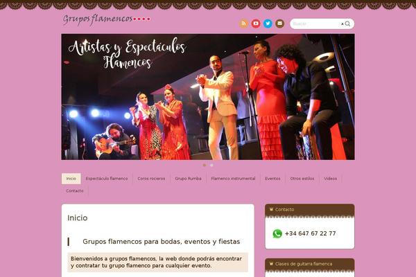 Chocolat theme site design template sample