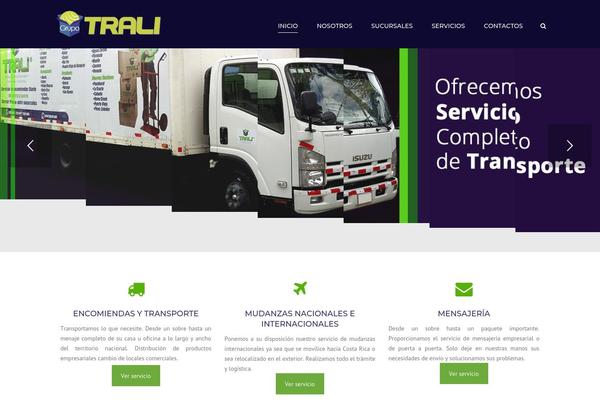 Transport theme site design template sample