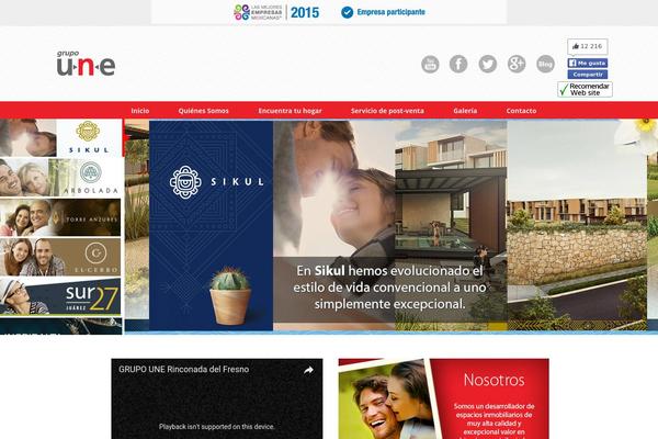 grupoune.com site used Une
