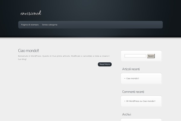 Envisioned theme site design template sample