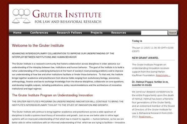 gruterinstitute.org site used Builder-essence-red