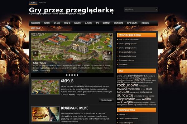 Igaming theme site design template sample