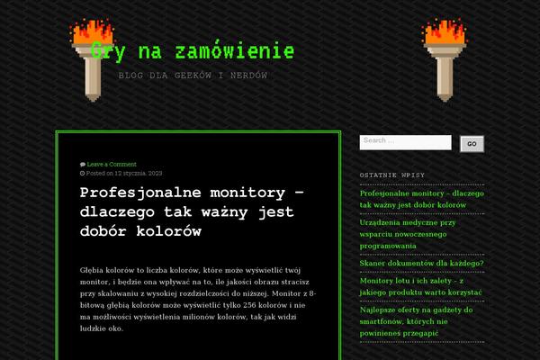 grynazamowienie.pl site used 90s Retro