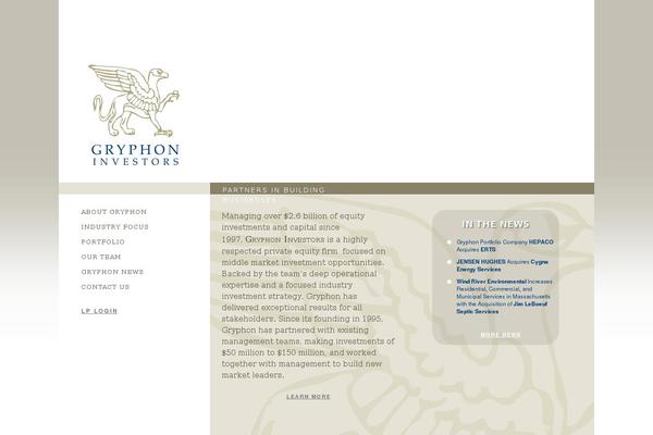 gryphon theme websites examples