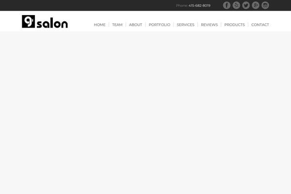 Salon theme site design template sample