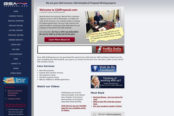 gsaproposal.com site used Gsatheme