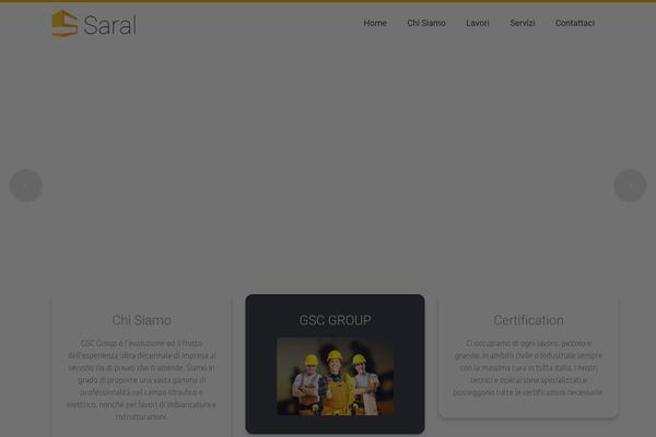 Saral theme site design template sample