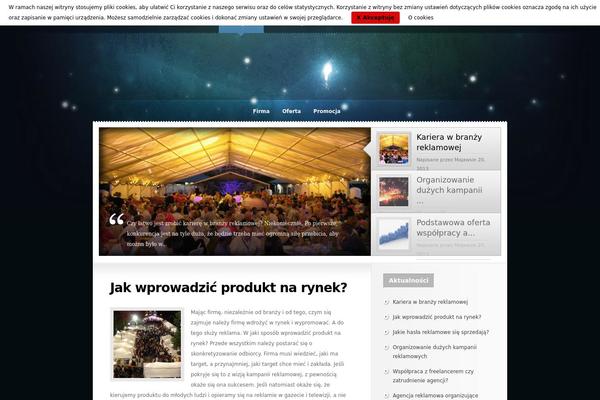 Glow theme site design template sample