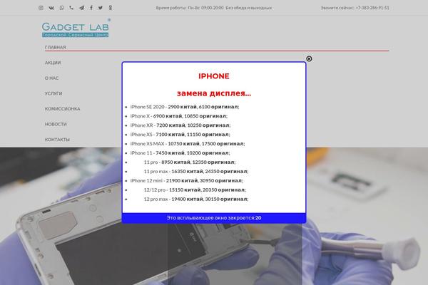 Phone-repair theme site design template sample