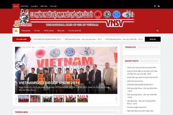 News theme site design template sample