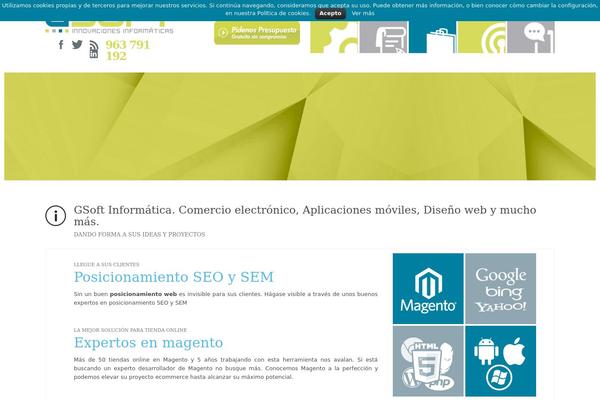 One Touch theme site design template sample