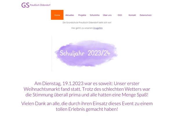 Site using Page-builder plugin