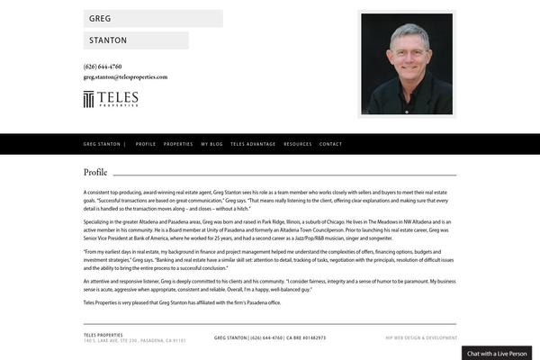 gstanton.com site used Teles