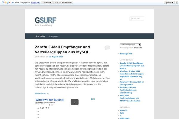 Site using Google AdSense by BestWebSoft plugin