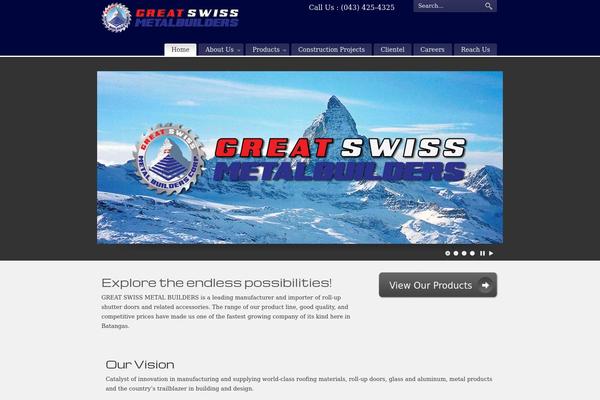 PureVISION theme site design template sample