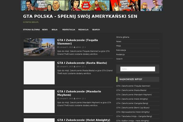 MH UrbanMag theme site design template sample