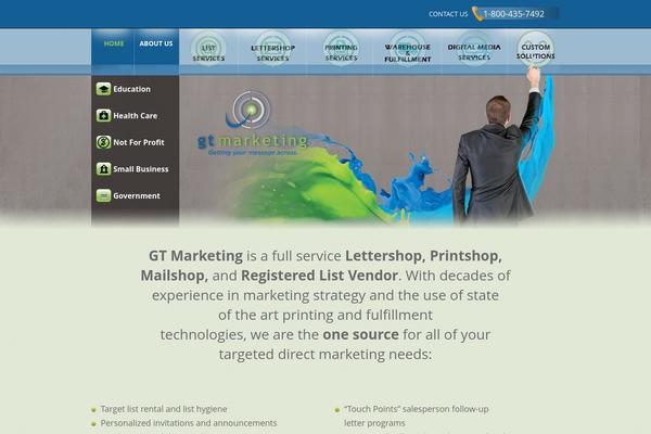 Gt theme site design template sample