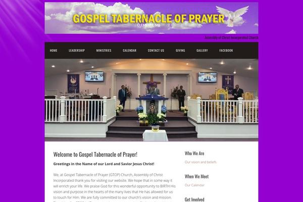Church theme site design template sample