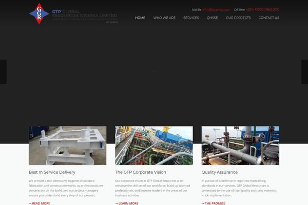 Construction theme site design template sample