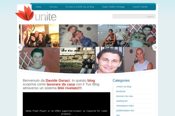 Unite theme site design template sample
