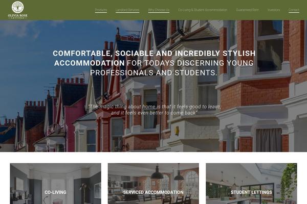 Jupiter theme site design template sample