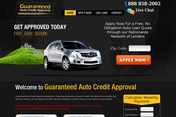 guaranteedautocreditapproval.com site used Guaranteedauto-2018