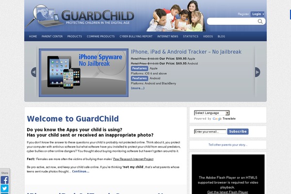 Site using PopUp by Supsystic plugin