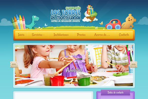 Toddlers theme site design template sample