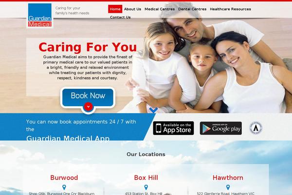 Guardian theme site design template sample