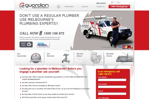 Guardian theme site design template sample