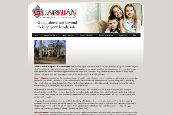 Guardian theme site design template sample