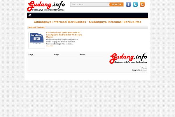 Blogstream theme site design template sample