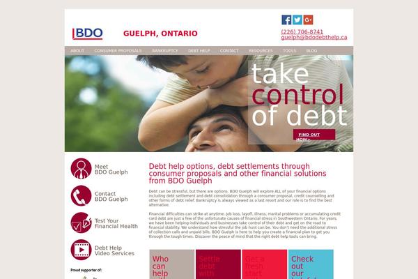Site using BDO-debt-calculator plugin